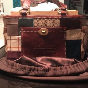 COACH Patchwork & suede handbag